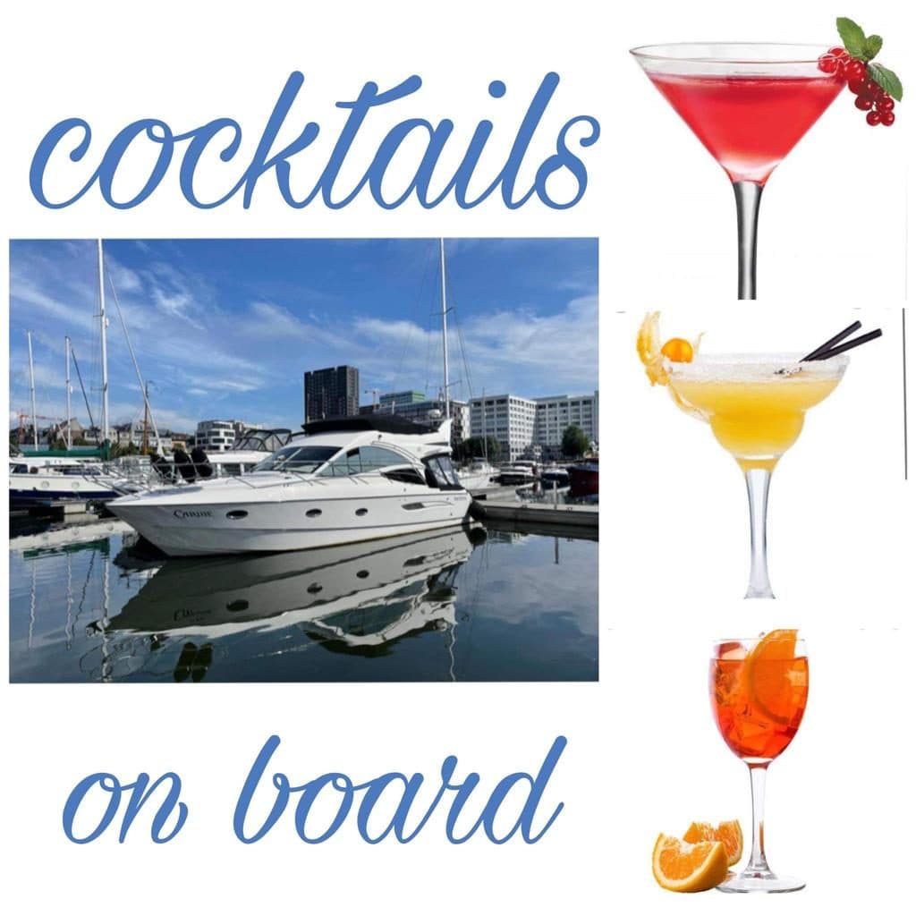 Cocktails on Board aan boord van de Caribe